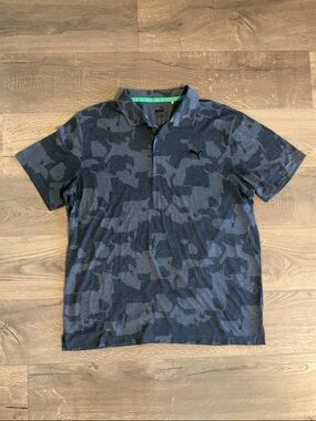 Men’s Puma Union gray camo golf polo, XL